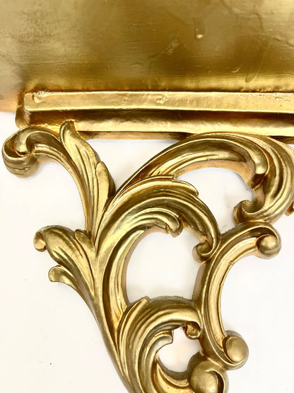 Gold Demilune Shelves