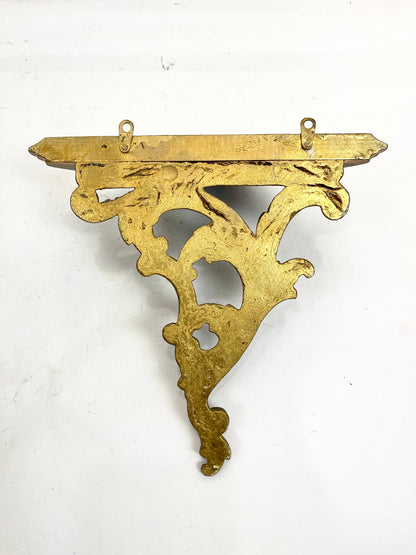 Gold Demilune Shelves