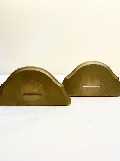 Gold Demilune Shelves