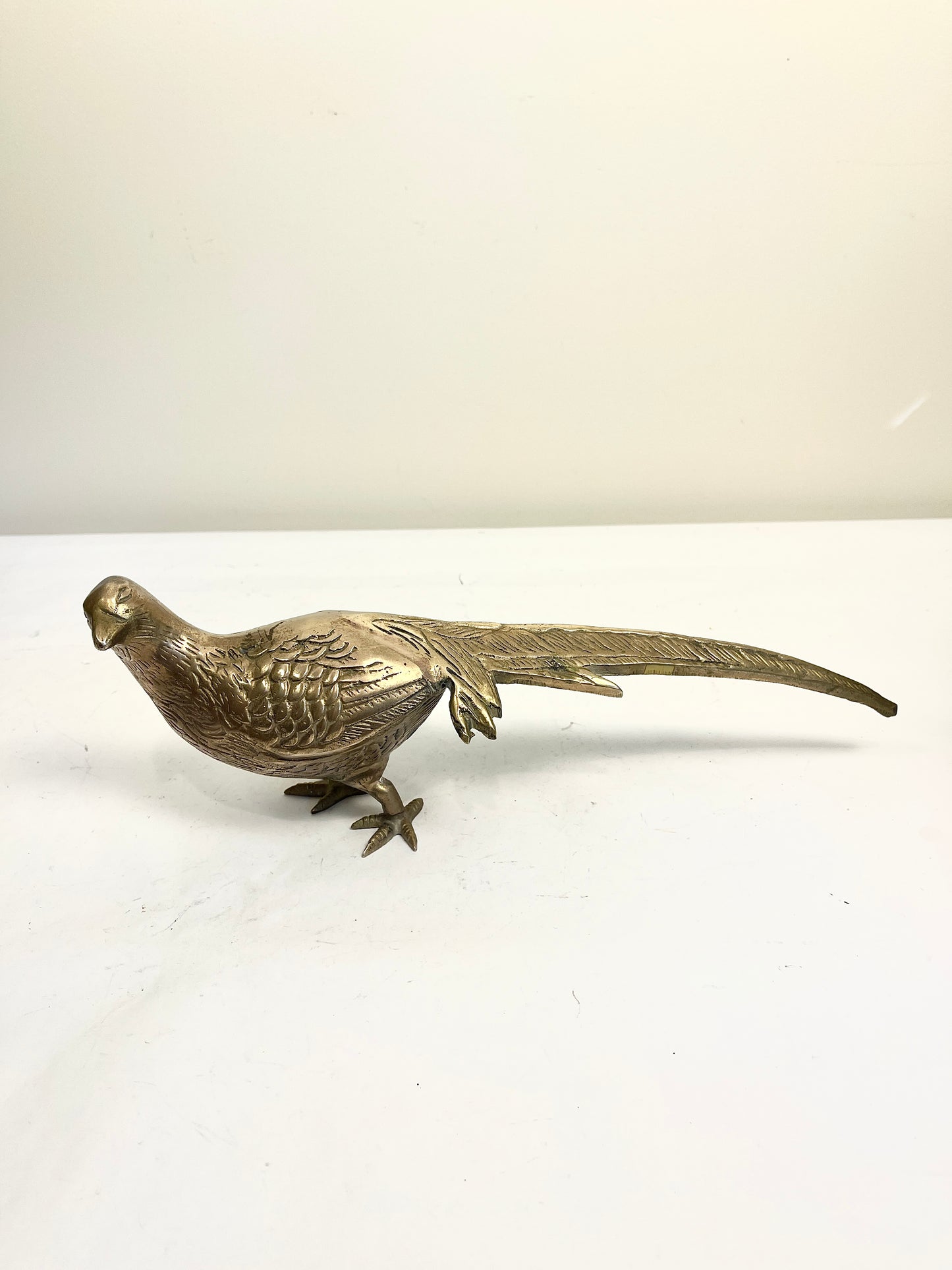 Vintage Brass Pheasant