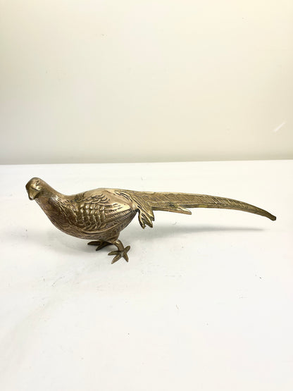 Vintage Brass Pheasant