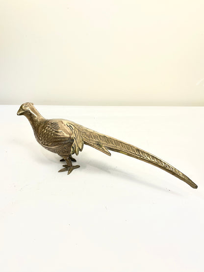 Vintage Brass Pheasant