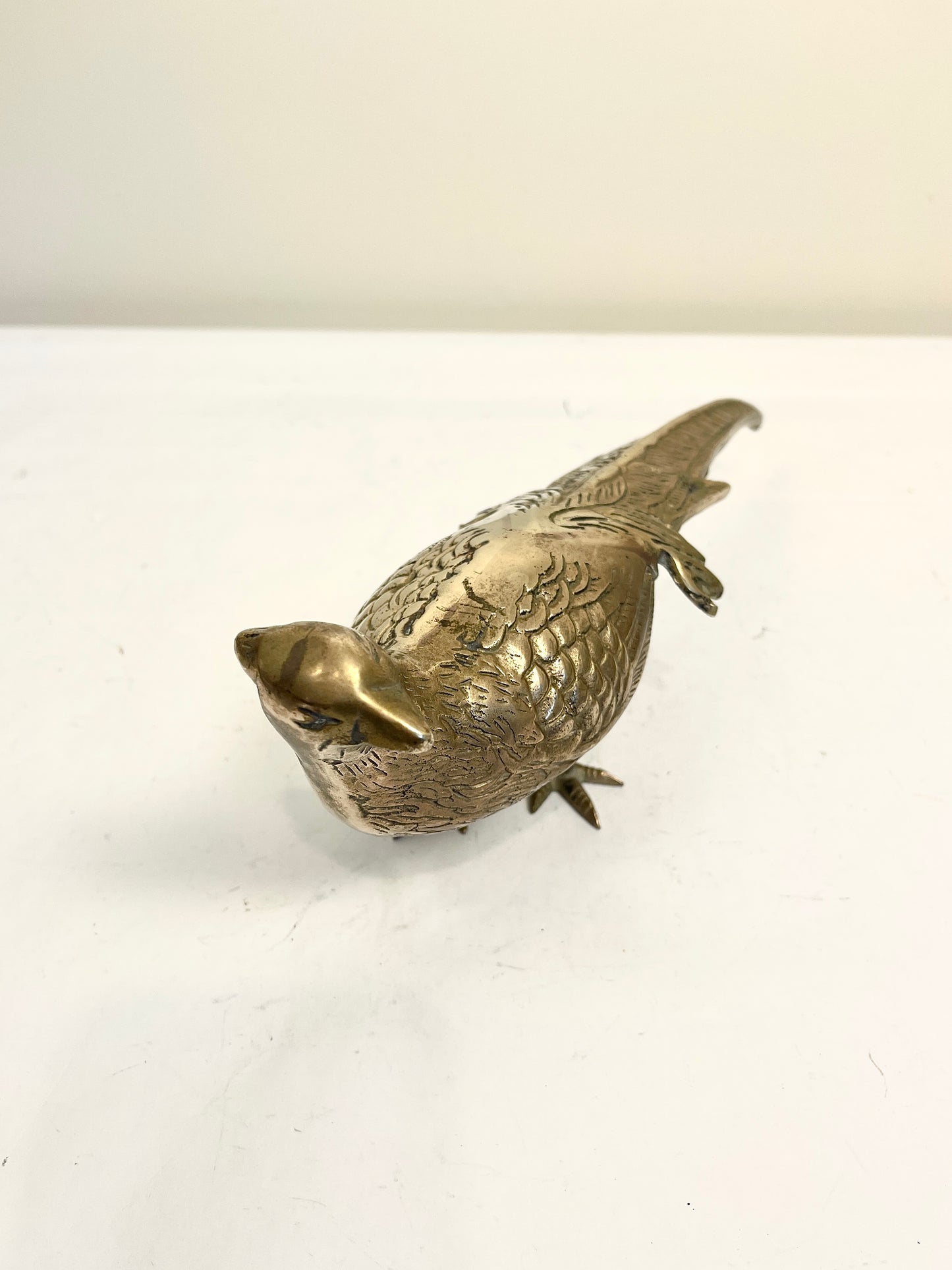 Vintage Brass Pheasant