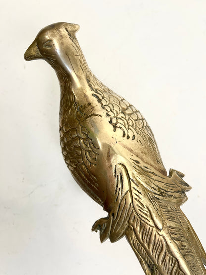 Vintage Brass Pheasant