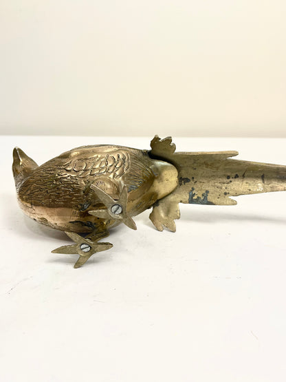 Vintage Brass Pheasant