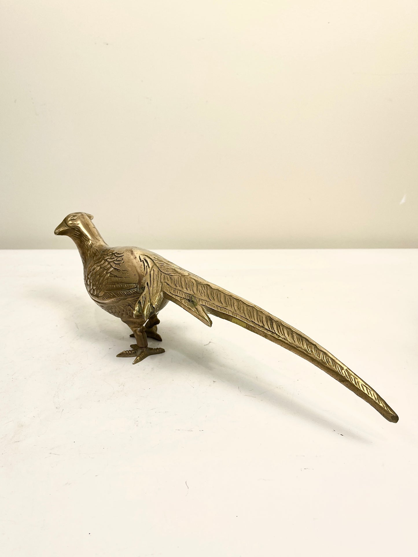 Vintage Brass Pheasant