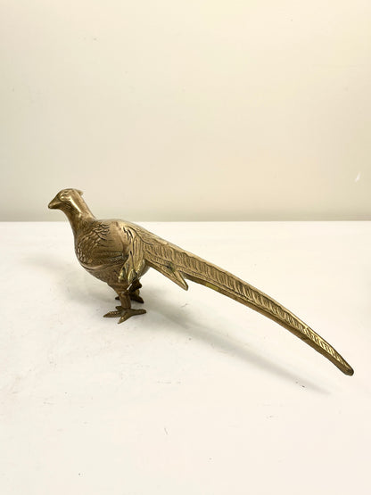 Vintage Brass Pheasant