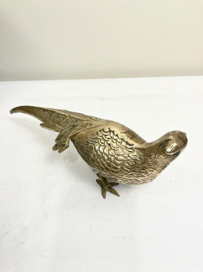 Vintage Brass Pheasant