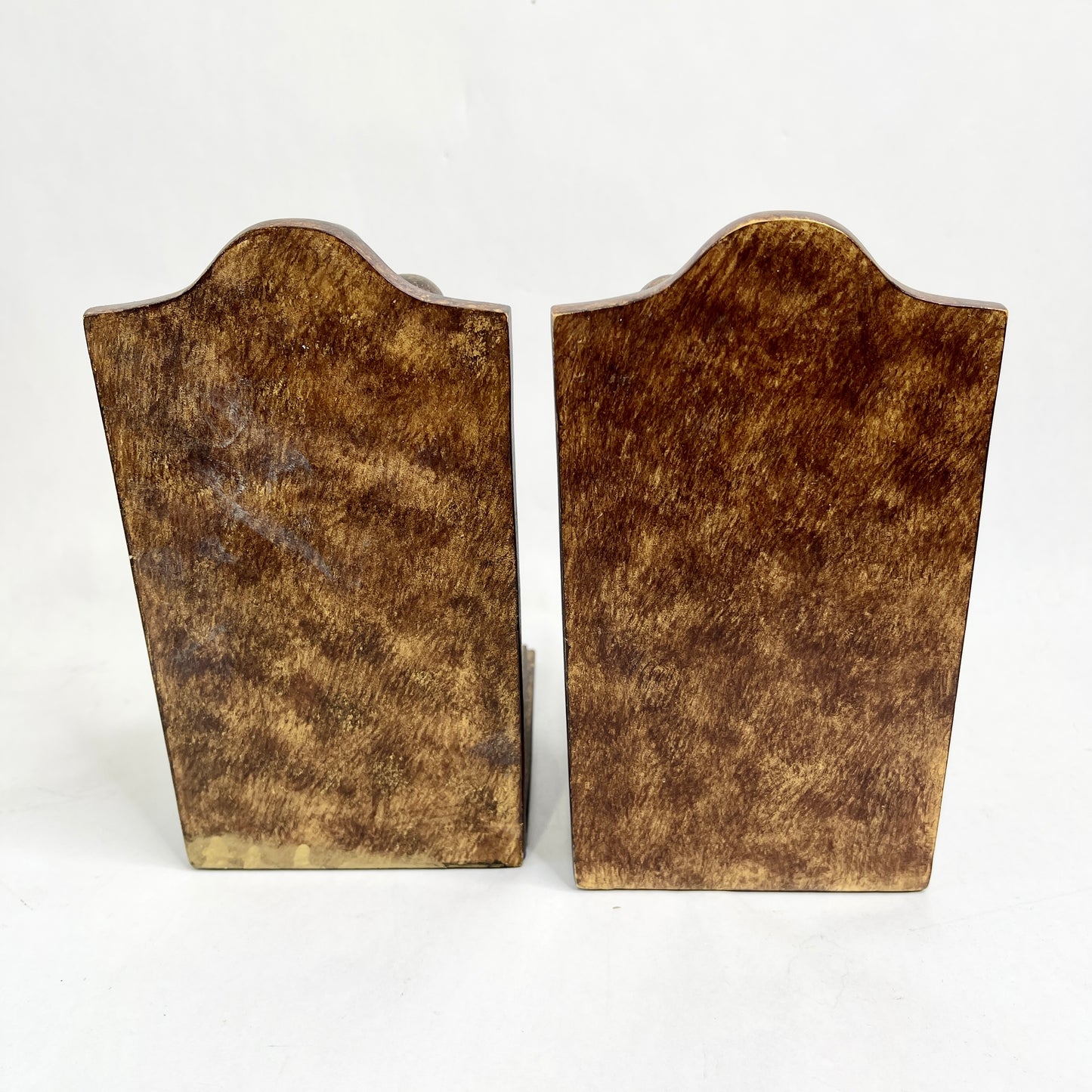 Vintage Bookends - Leaf Scroll Design - Price is for Pair