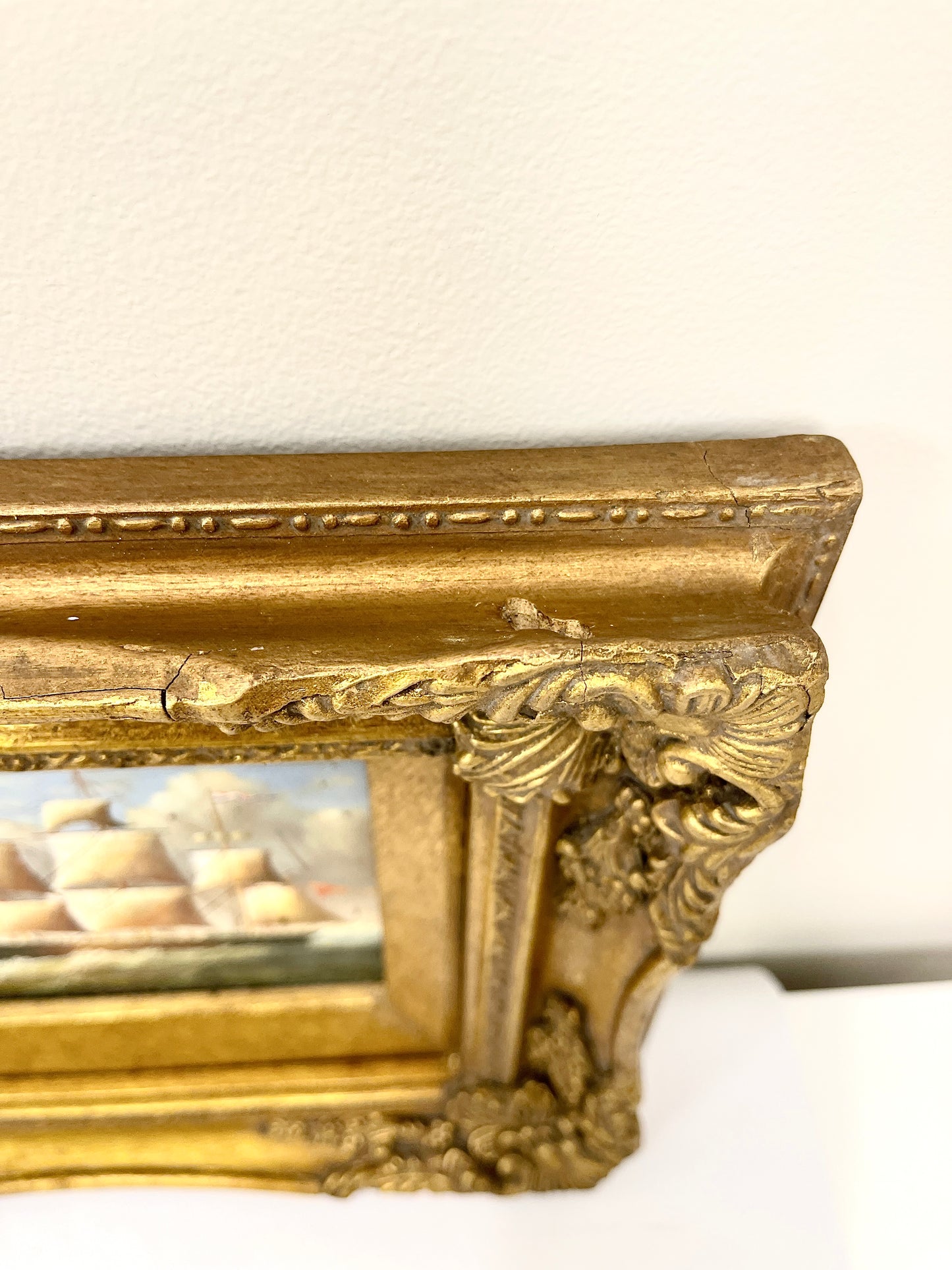 Vintage Clipper Ship Painting