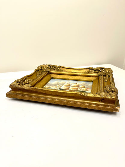 Vintage Clipper Ship Painting