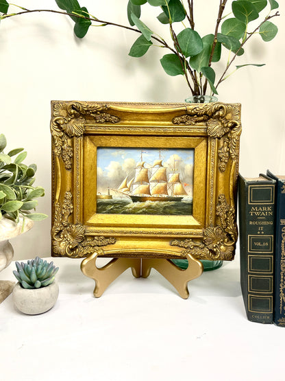 Vintage Clipper Ship Painting