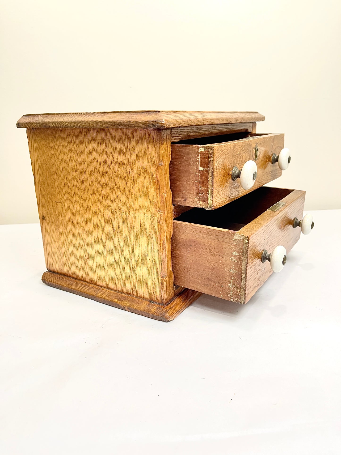 Antique Spool Cabinet: Tabletop Chest