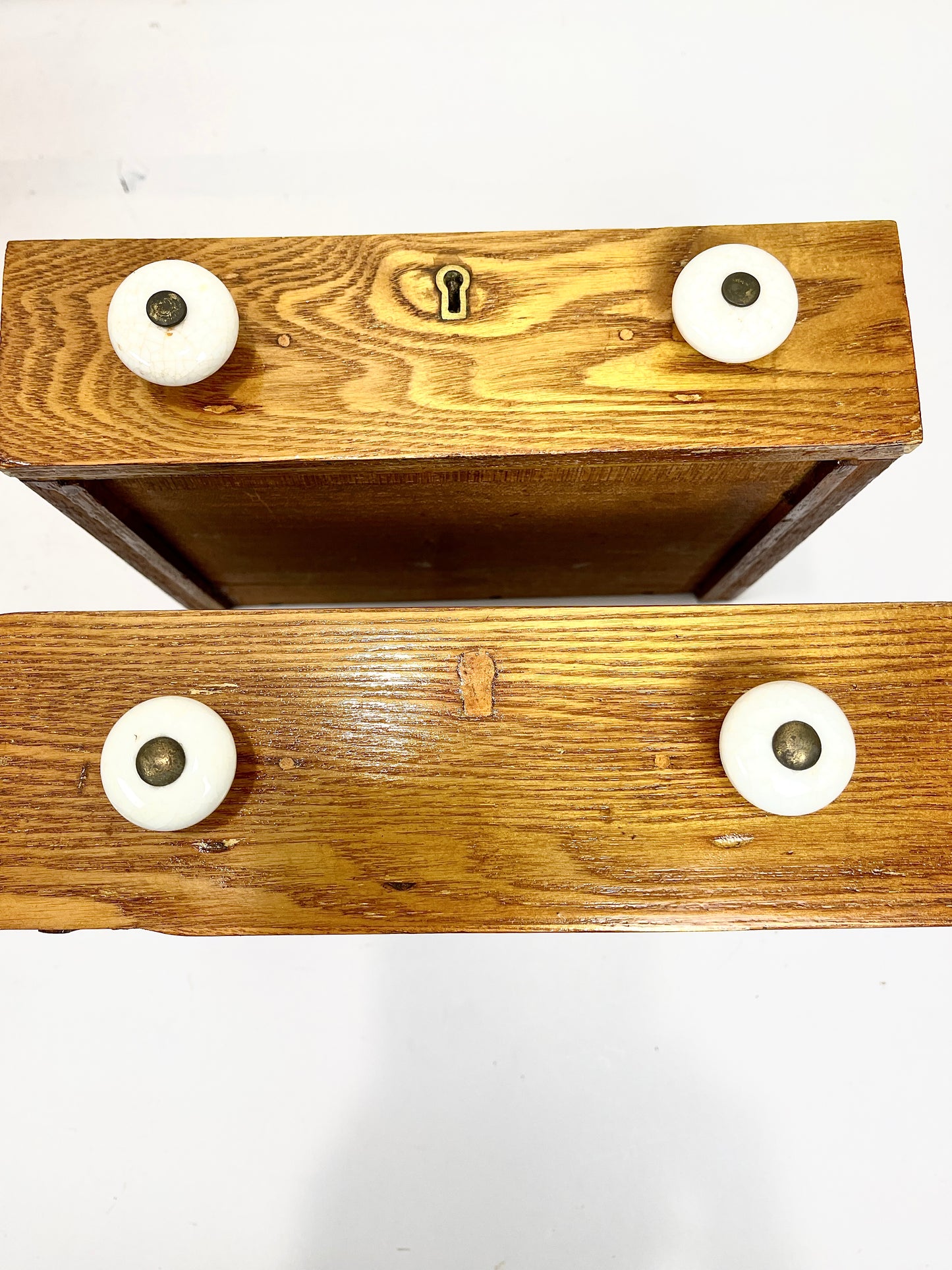 Antique Spool Cabinet: Tabletop Chest