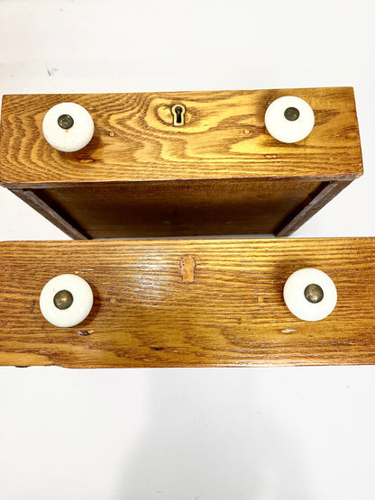 Antique Spool Cabinet: Tabletop Chest