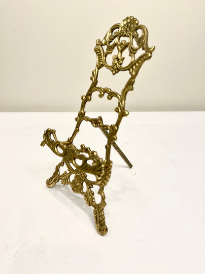 Vintage Brass Easel: Book Stand