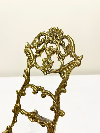 Vintage Brass Easel: Book Stand