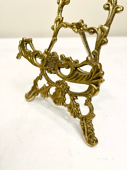 Vintage Brass Easel: Book Stand