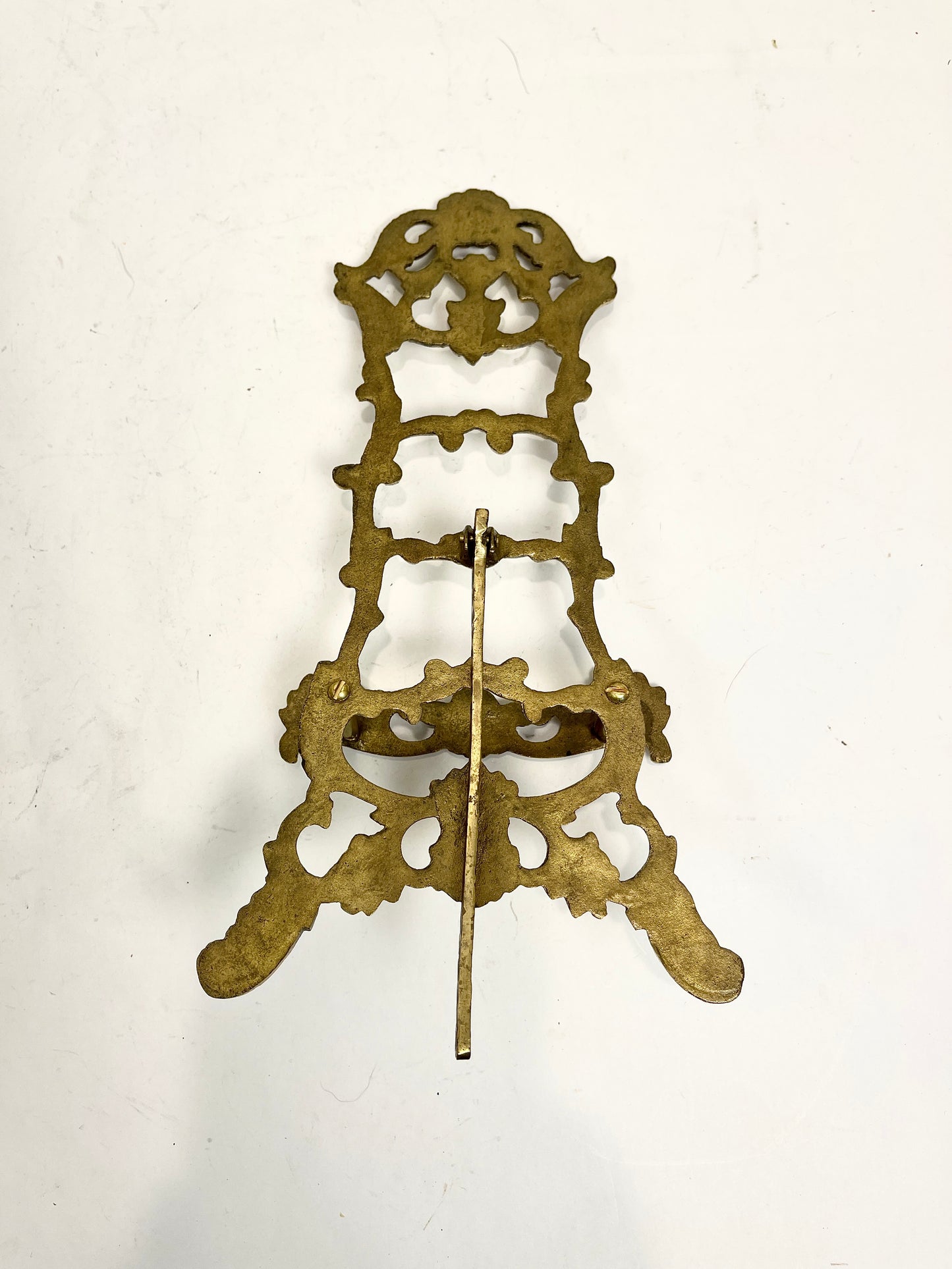 Vintage Brass Easel: Book Stand