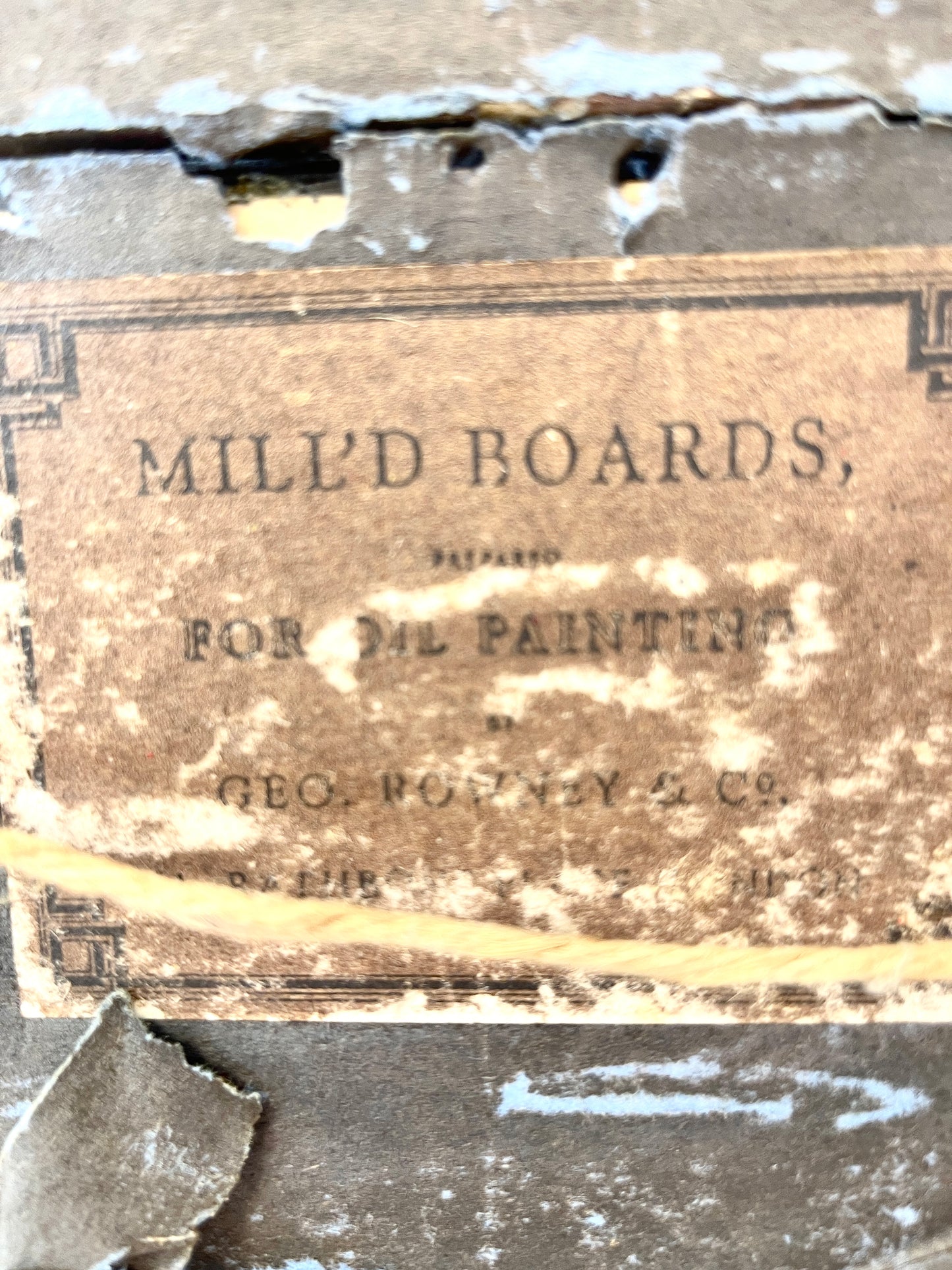 Vintage Sailboat Oil Painting