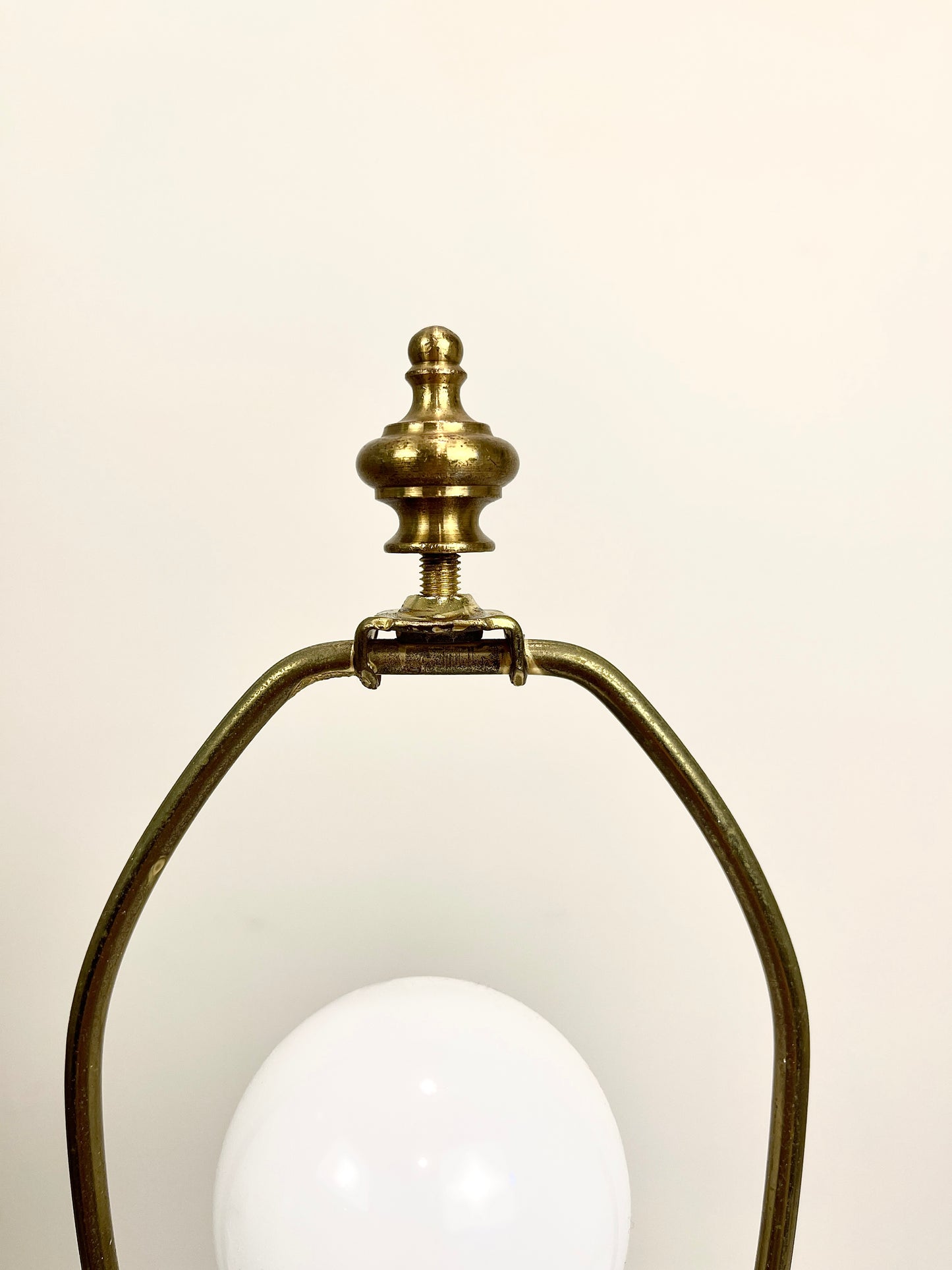 Vintage Peacock and Florals Porcelain Table Lamp with Shade