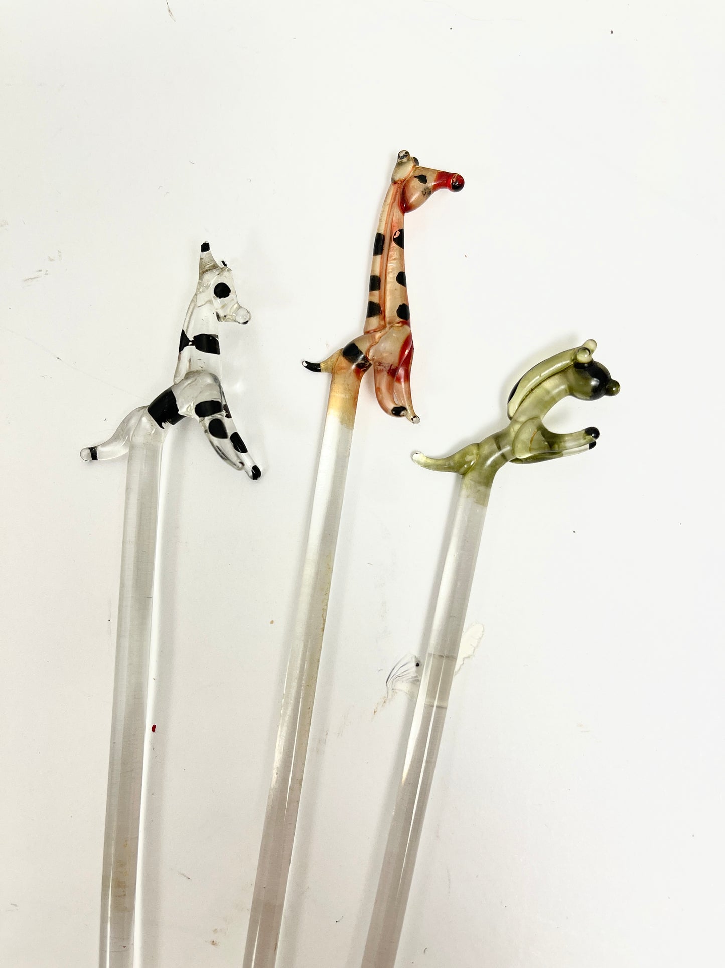 Vintage Libbey Frosted Carousel Glass Set