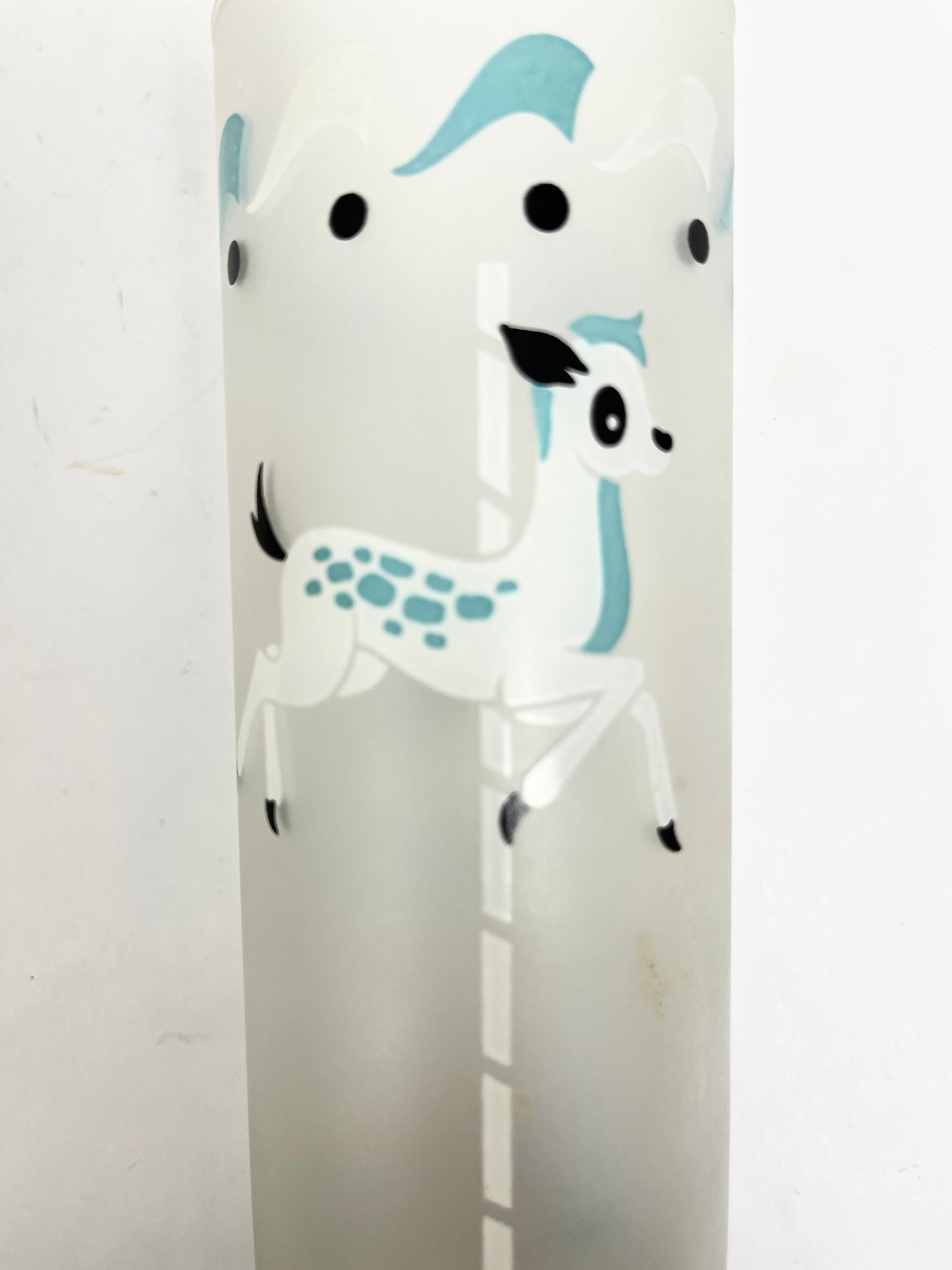 Vintage Libbey Frosted Carousel Glass Set