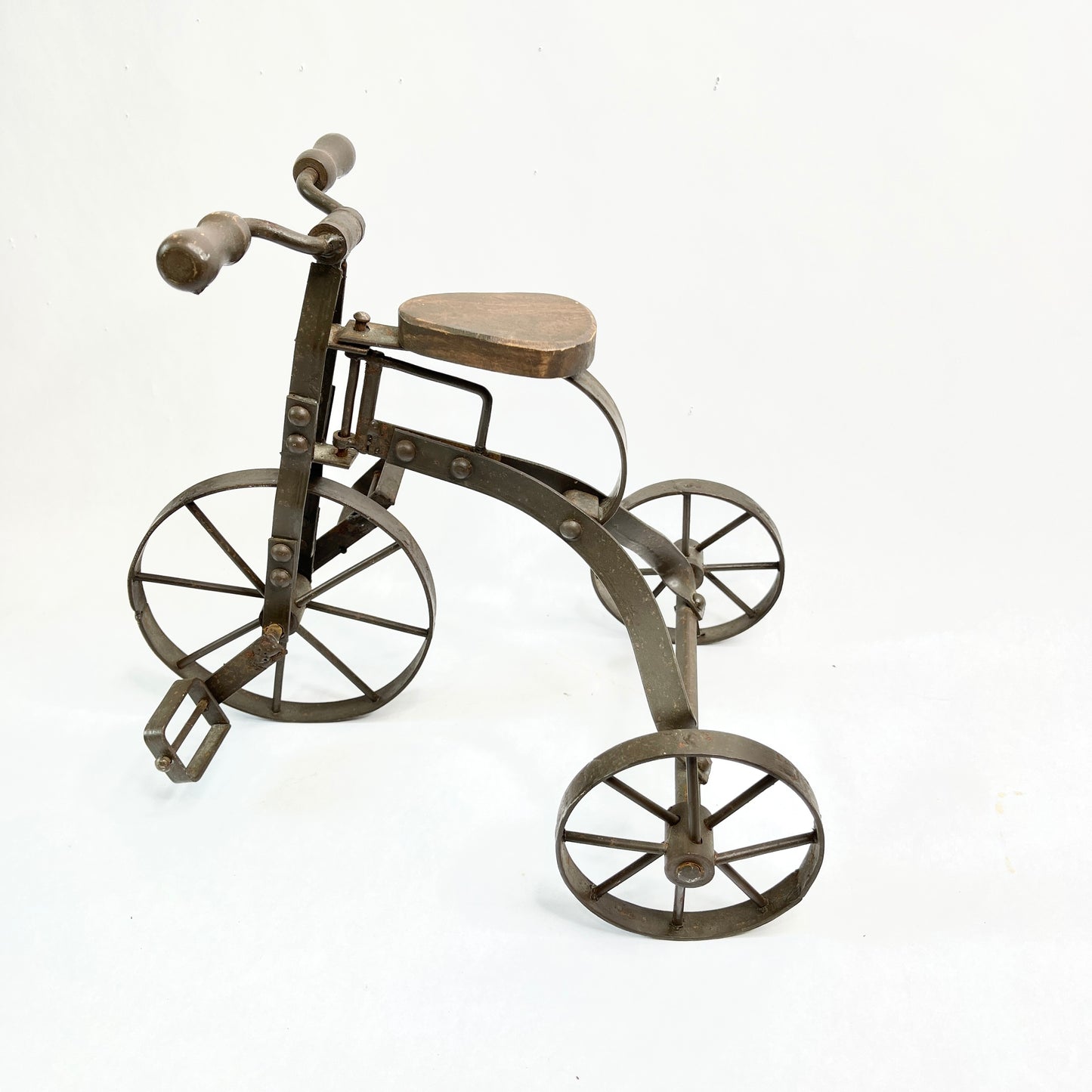 Vintage Metal and Wood Tricycle or Bicycle