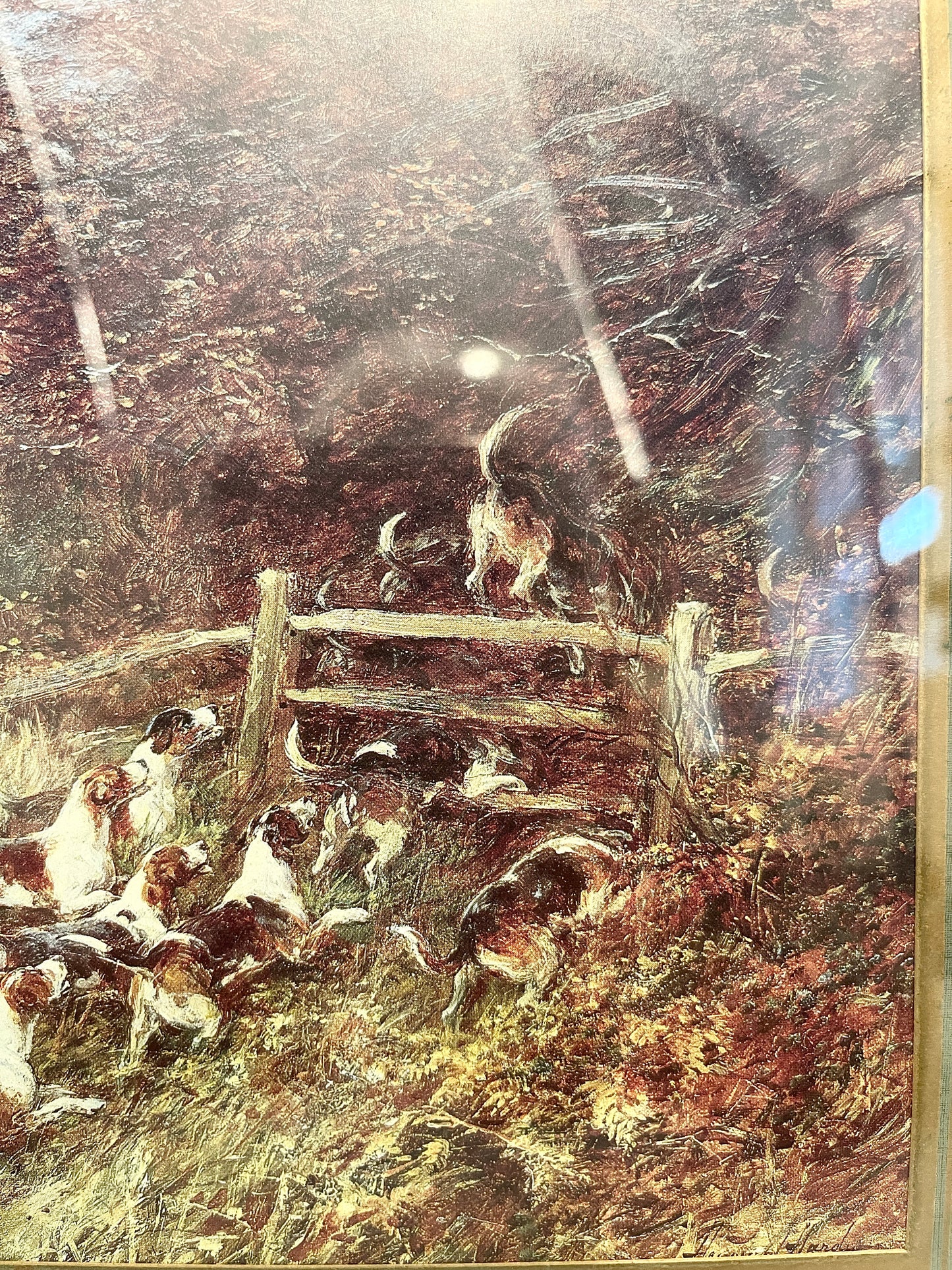 Vintage Hunting Scene Lithograph:  Heywood Hardy