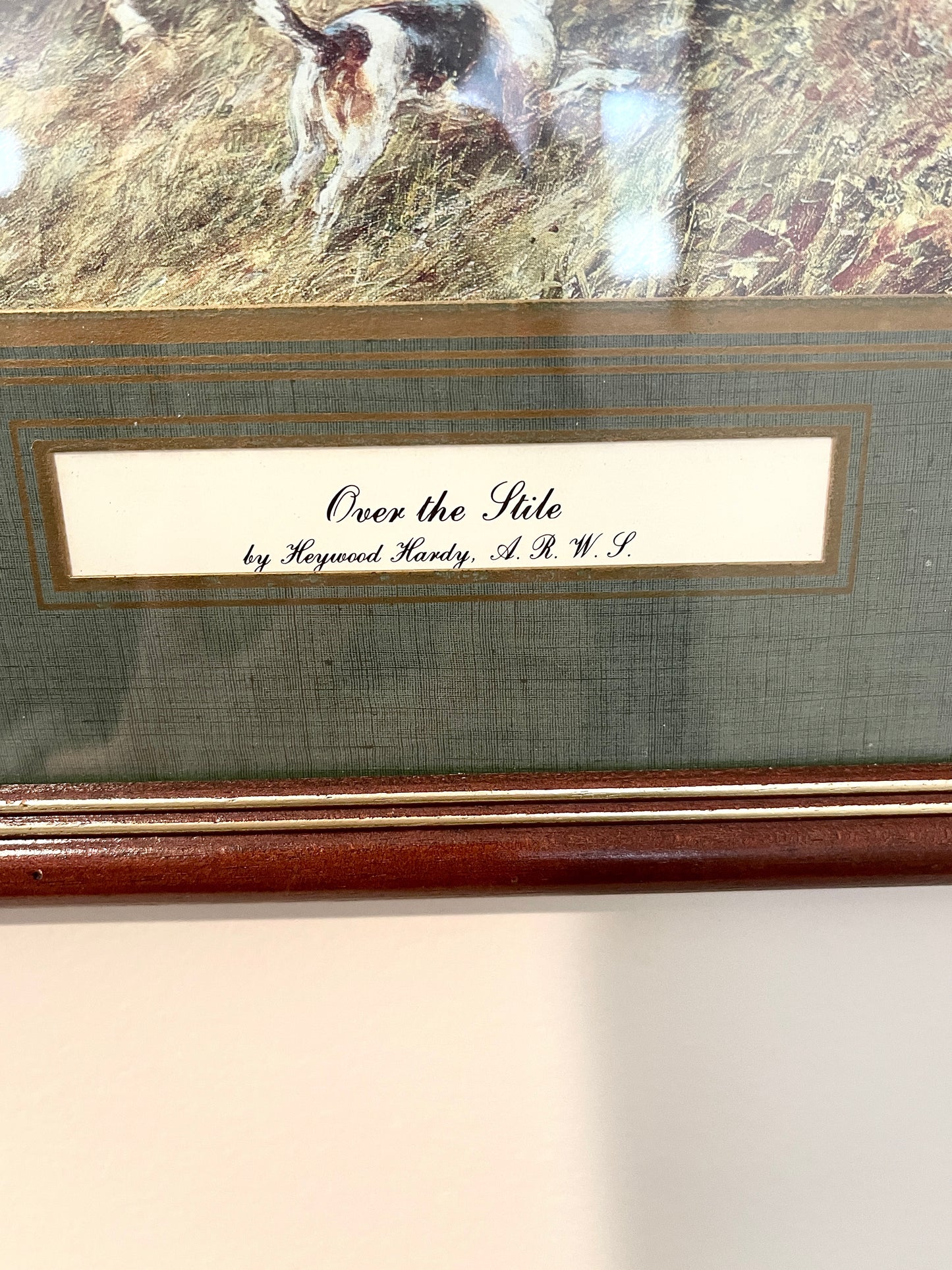 Vintage Hunting Scene Lithograph:  Heywood Hardy