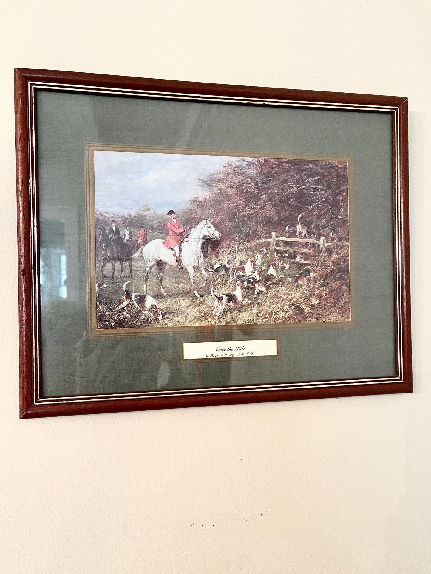 Vintage Hunting Scene Lithograph:  Heywood Hardy