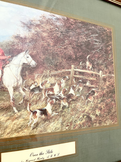 Vintage Hunting Scene Lithograph:  Heywood Hardy