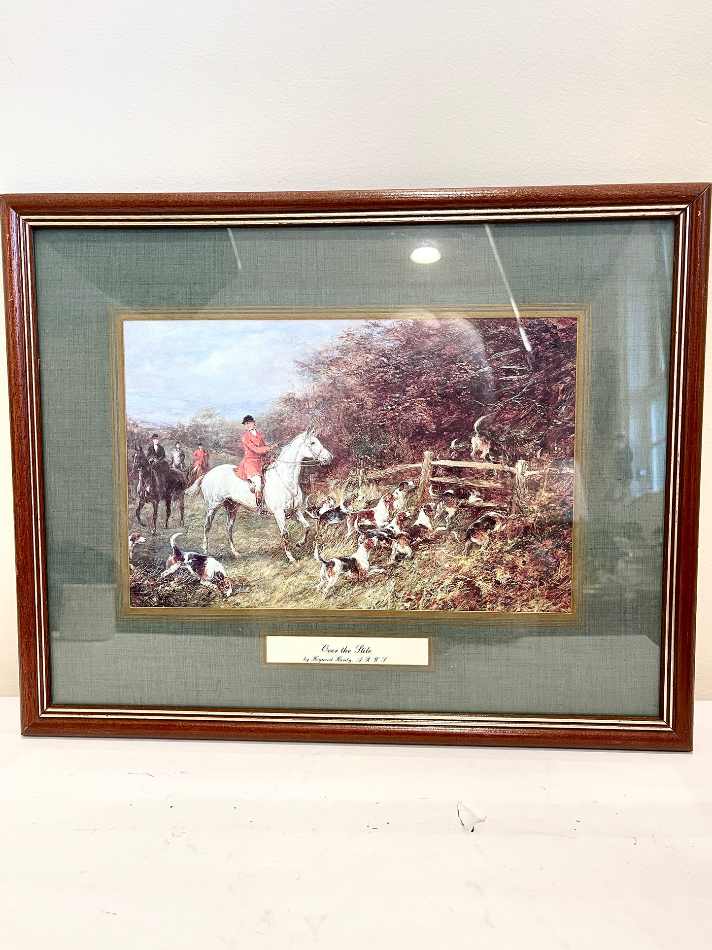 Vintage Hunting Scene Lithograph:  Heywood Hardy