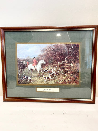 Vintage Hunting Scene Lithograph:  Heywood Hardy