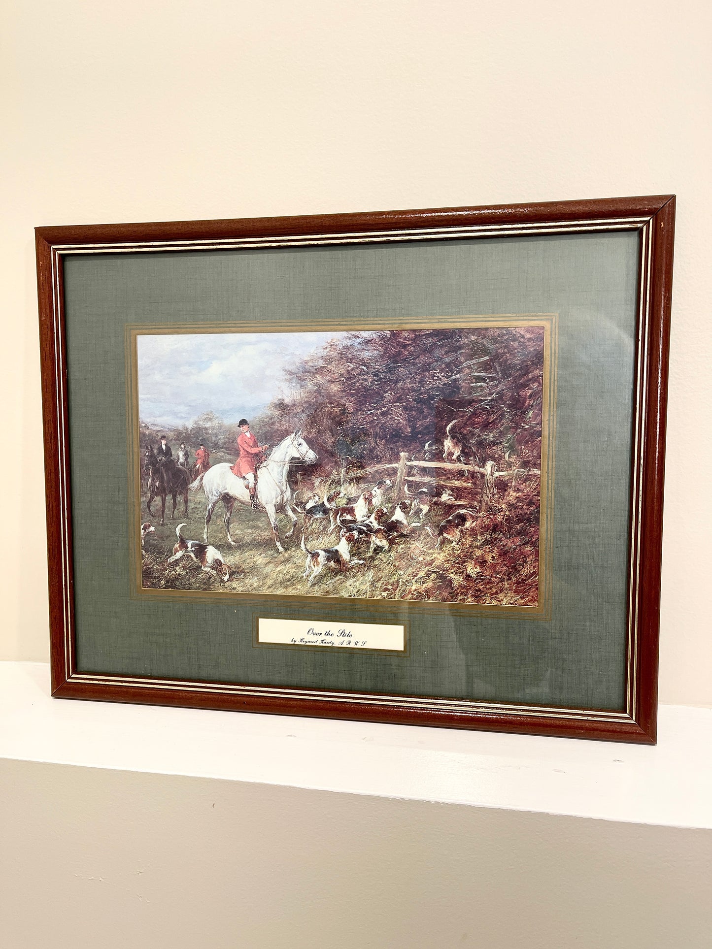 Vintage Hunting Scene Lithograph:  Heywood Hardy