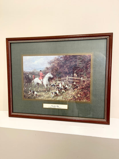 Vintage Hunting Scene Lithograph:  Heywood Hardy