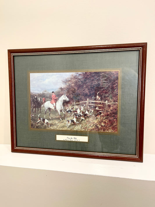 Vintage Hunting Scene Lithograph:  Heywood Hardy