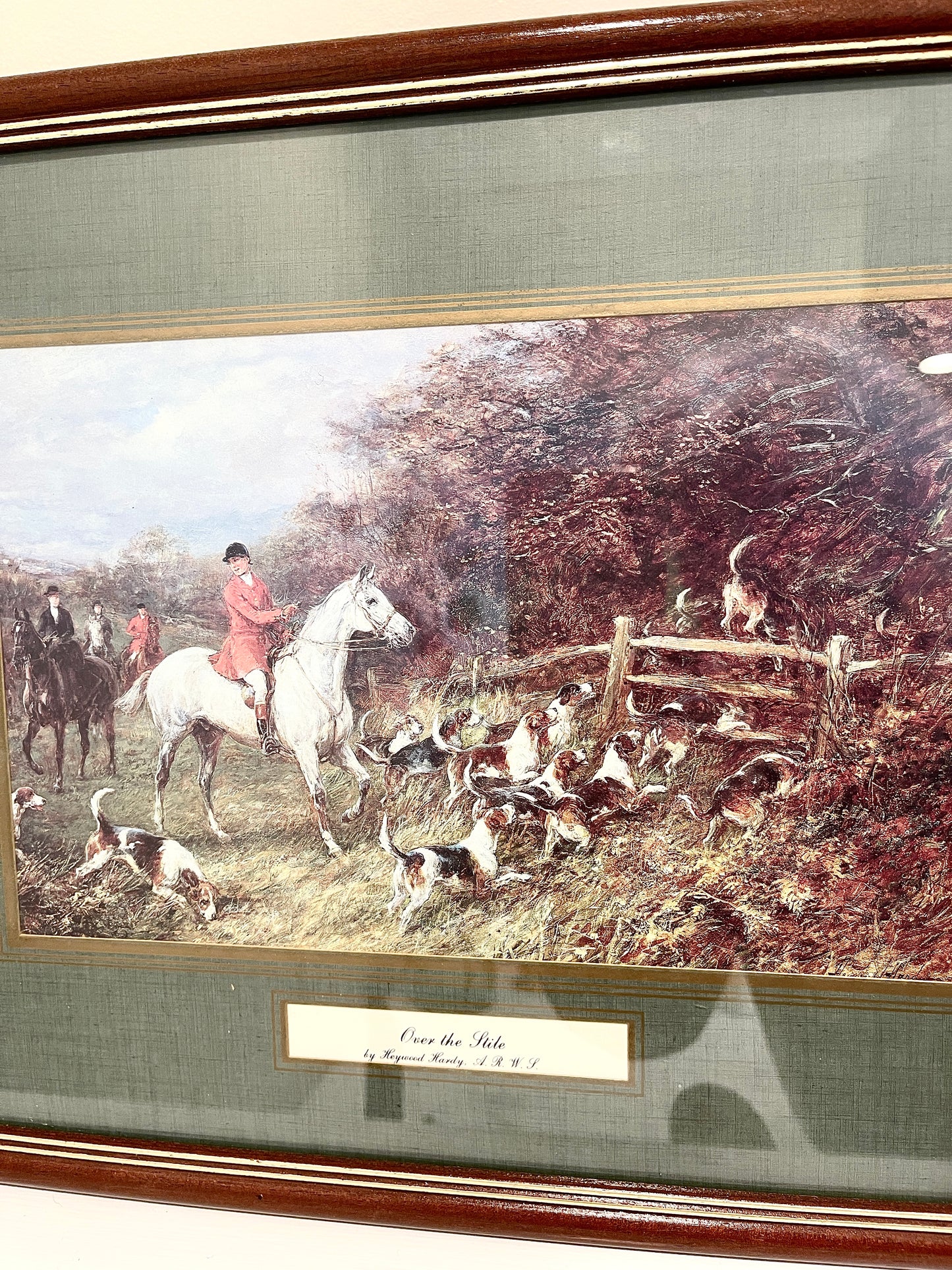 Vintage Hunting Scene Lithograph:  Heywood Hardy