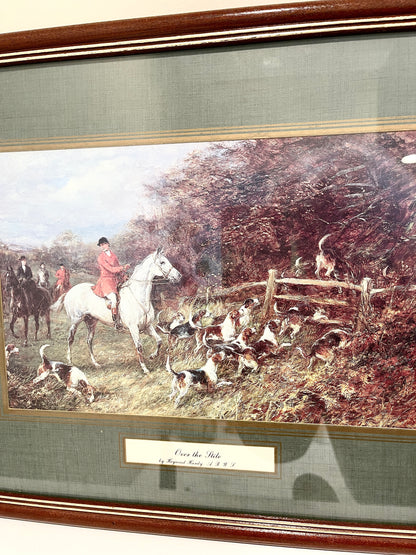 Vintage Hunting Scene Lithograph:  Heywood Hardy
