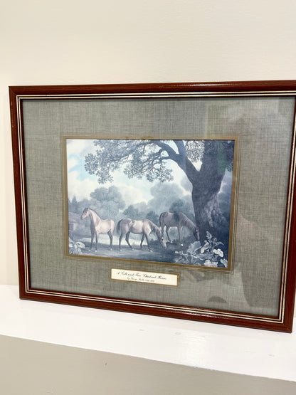 Vintage Horse Scene Lithograph:  George Stubbs