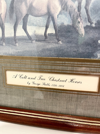 Vintage Horse Scene Lithograph:  George Stubbs