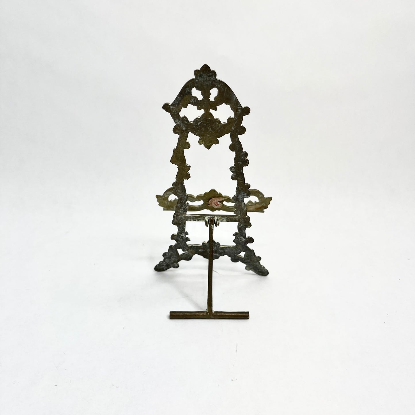 Vintage Brass Folding Ornate Easel