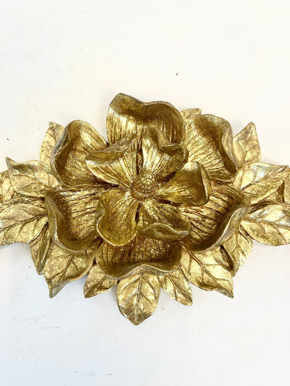 Vintage Gold Floral Swag