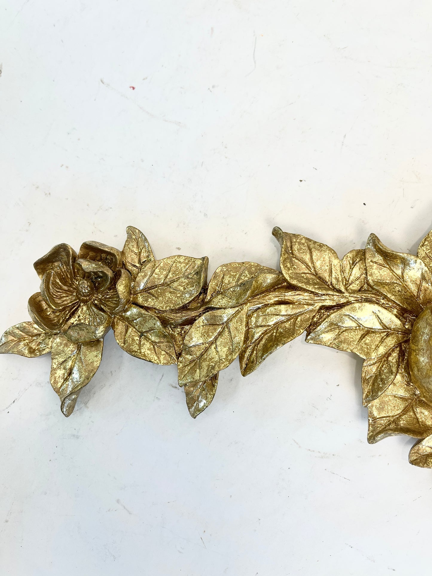 Vintage Gold Floral Swag