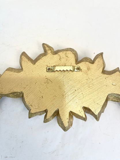 Vintage Gold Floral Swag