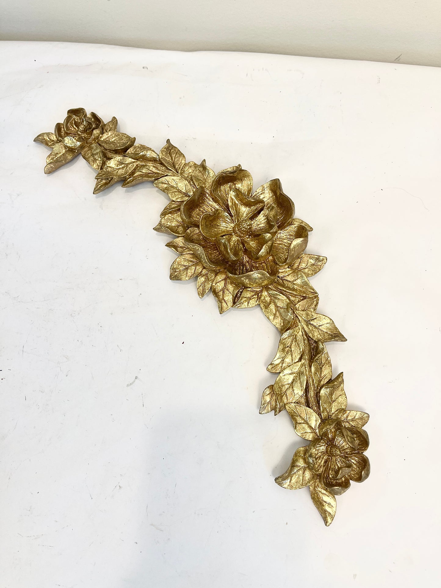 Vintage Gold Floral Swag