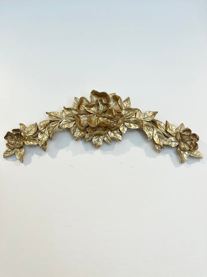 Vintage Gold Floral Swag
