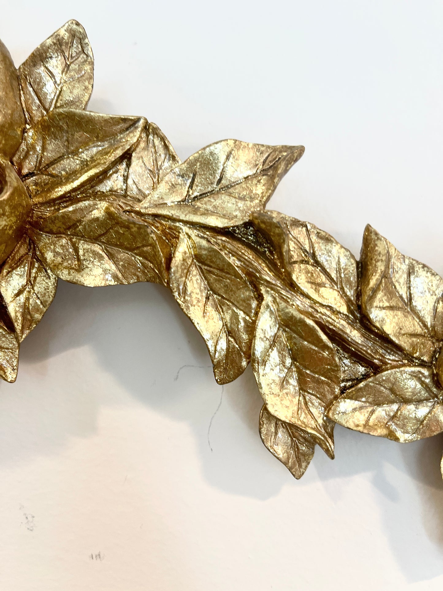 Vintage Gold Floral Swag