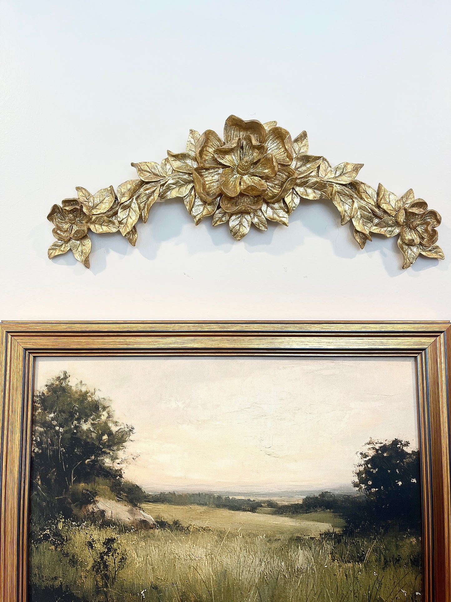 Vintage Gold Floral Swag