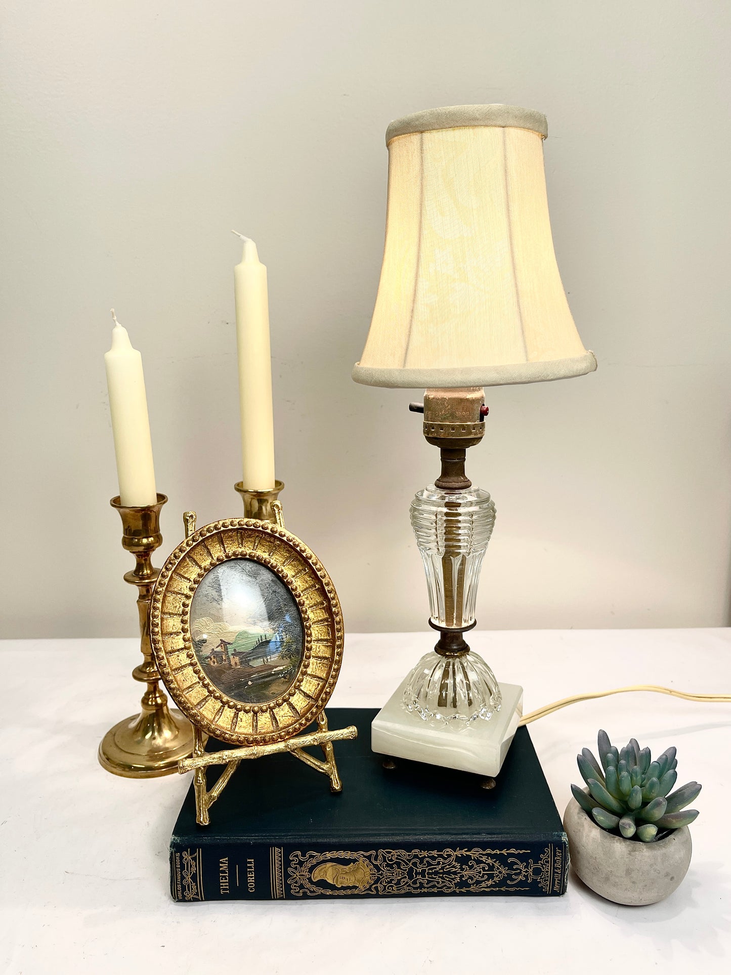 Vintage Crystal Petite Lamp